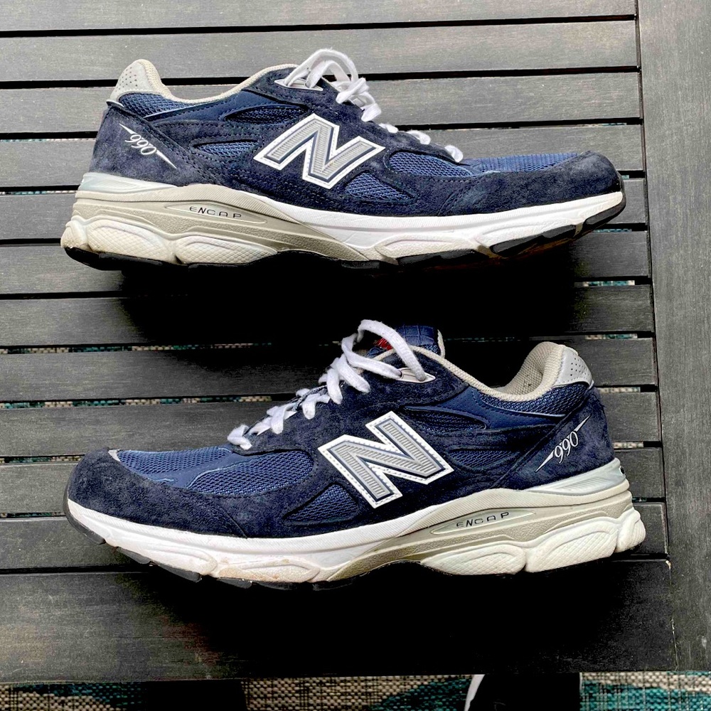 New Balance 990 Navy Size 9.5